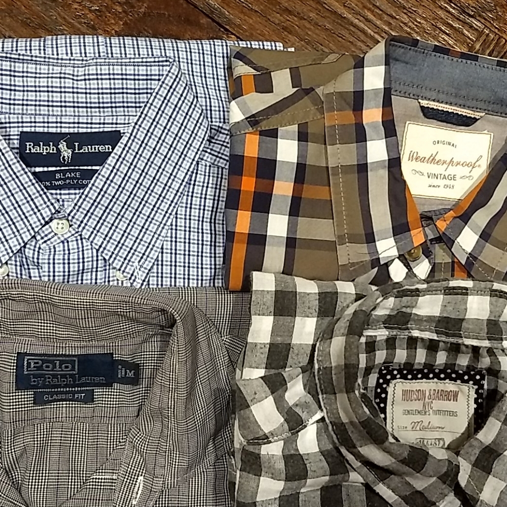 04,Finalpricealphlaurenbundle4pcmen'scasualshirts - image 2
